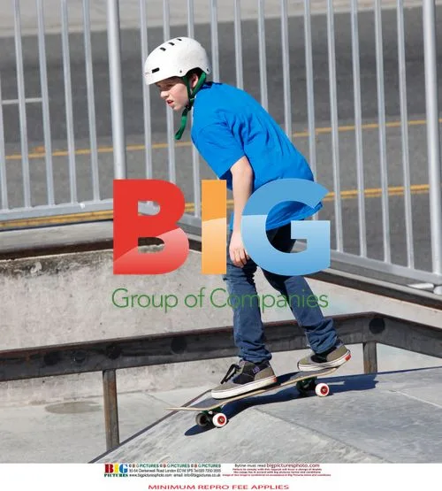 Beckham Family at Skate Park