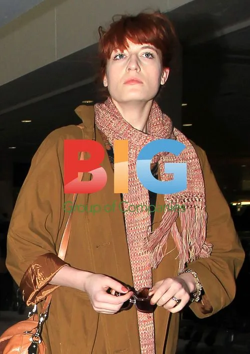 Florence Welch Arriving at Heathrow Airport