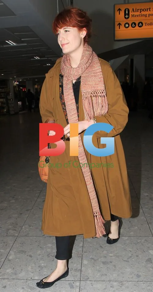 Florence Welch Arriving at Heathrow
