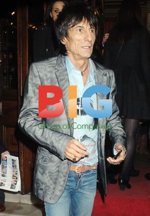 Ronnie Wood Attending \"Million Dollar Quartet\" Opening