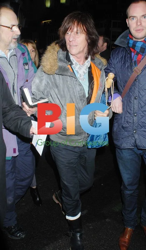 Jeff Beck Attends Million Dollar Quartet Opening