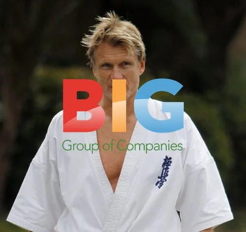 Dolph Lundgren Doing Karate