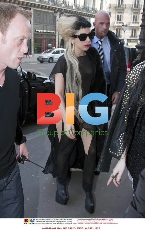 Lady Gaga at Mugler Store in Paris