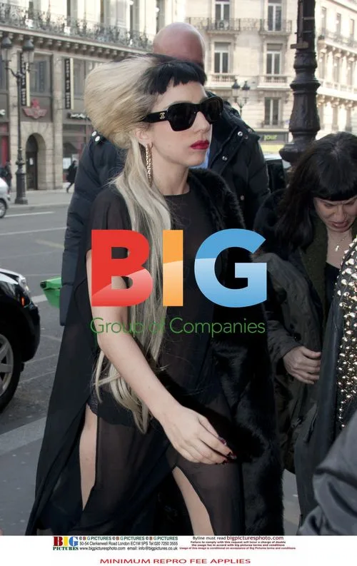 Lady Gaga Arrives at Mugler Store in Paris
