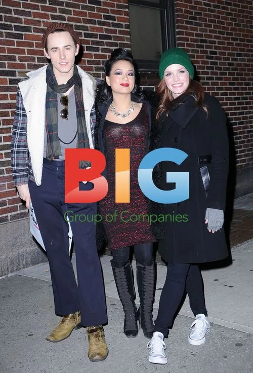 Reeve Carney, Teresa Victoria Carpio and Jennifer Damiano on Letterman
