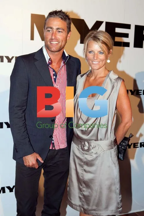 Toby Roberts and Simone Warne at 2011 Myer Fashion Launch