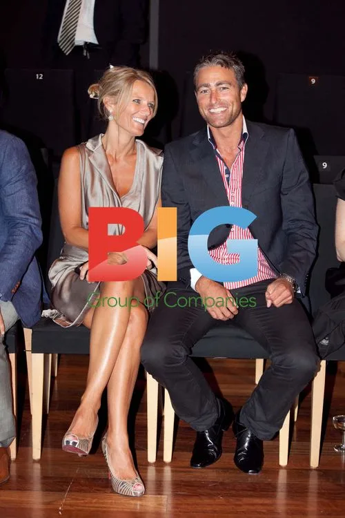 Toby Roberts and Simone Warne at 2011 Myer Fashion Launch