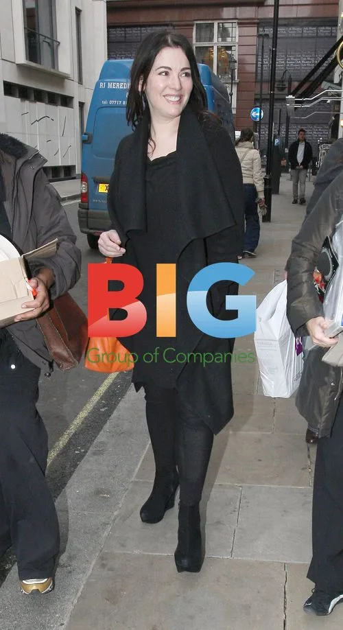 Nigella Lawson Leaving London Restaurant
