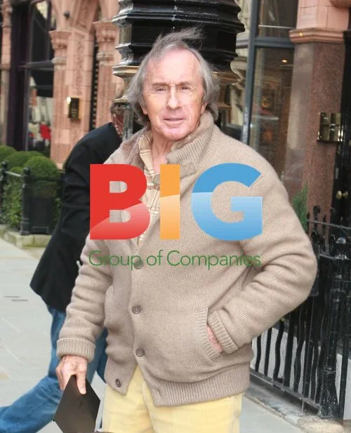 Jackie Stewart Leaving Clothing Shop