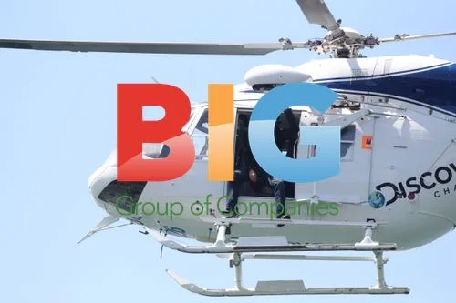 Bear Grylls in Helicopter Over Sydney