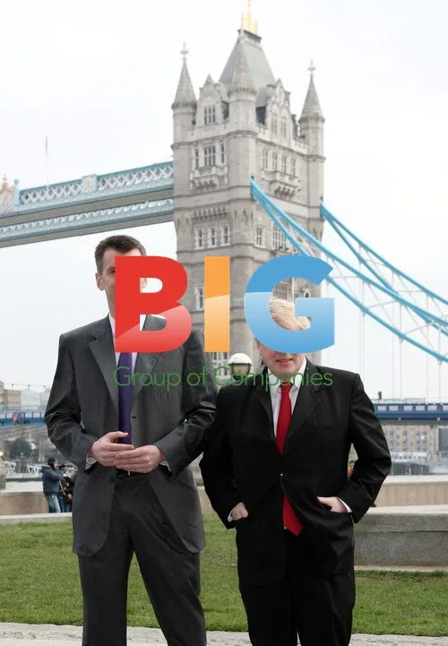 Boris Johnson and Mikhail Prokhorov Meet Near Tower Bridge