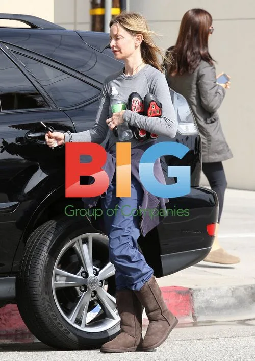Calista Flockhart Leaves Spin Class
