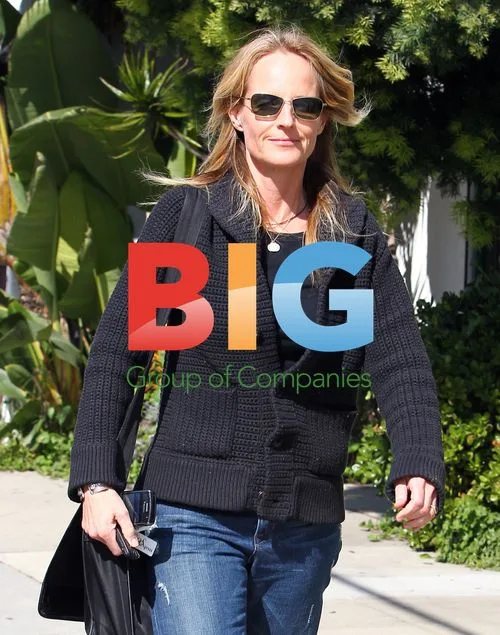 Helen Hunt Leaves Restaurant in Beverly Hills