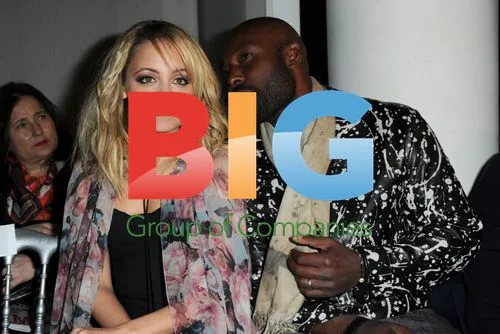 Nicole Richie and Jimmy Jean Louis at Gaultier Fashion Show