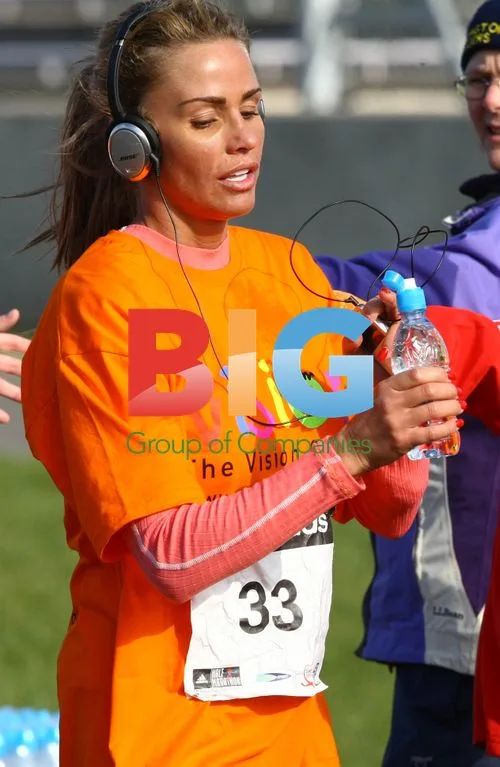 Katie Price and Family Run Silverstone Half Marathon