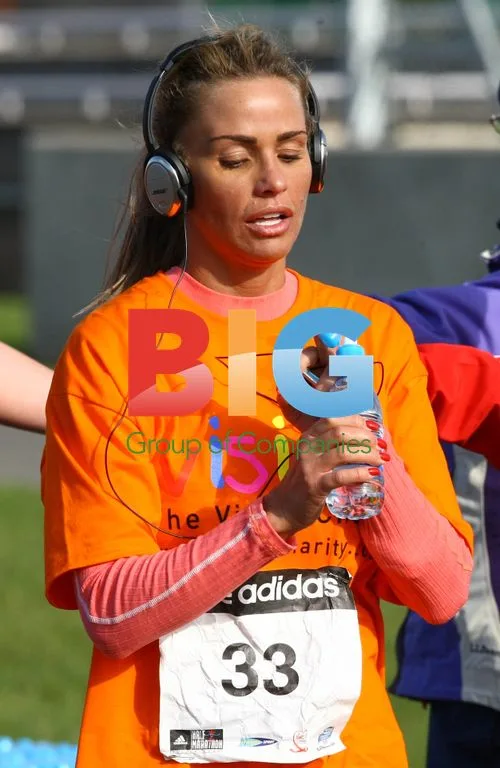Katie Price and Family Run Silverstone Half Marathon