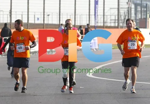 Katie Price runs Silverstone Half Marathon