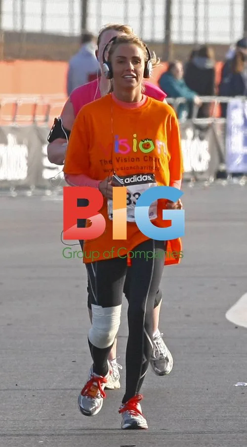 Katie Price and family run Adidas Silverstone Half Marathon