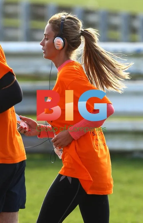 Katie Price Runs Adidas Half Marathon