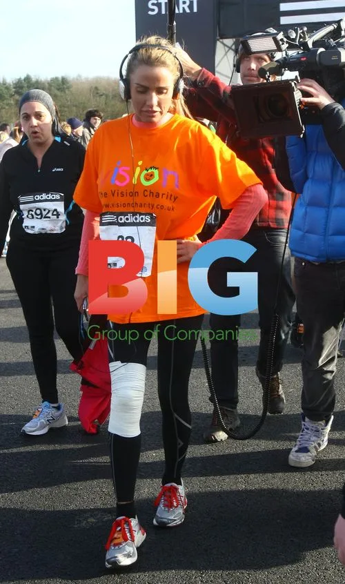 Katie Price Runs Adidas Half Marathon