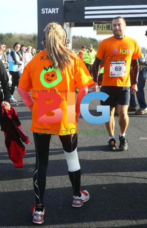 Katie Price and Family Run Adidas Silverstone Half Marathon