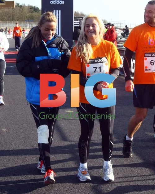 Katie Price runs Adidas Silverstone Half Marathon