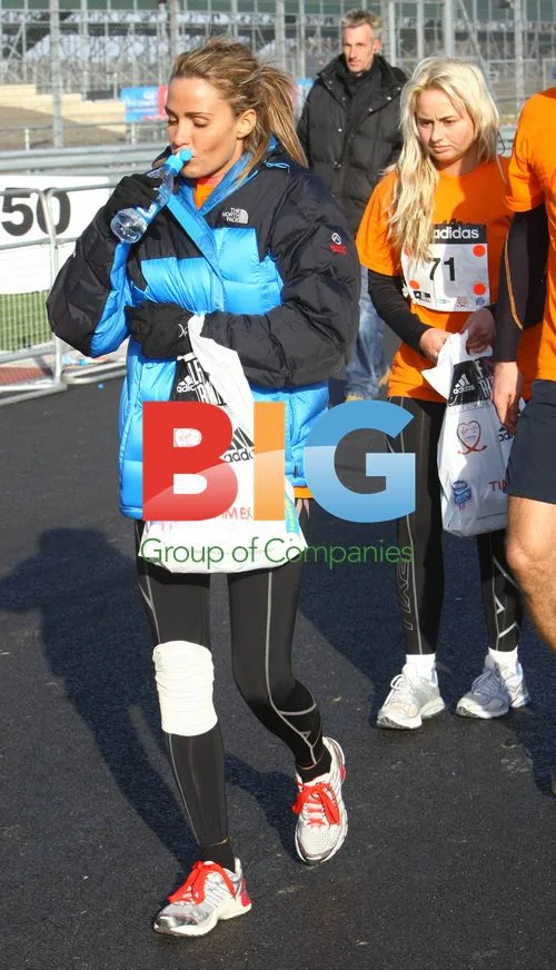 Katie Price at Adidas Silverstone Half Marathon