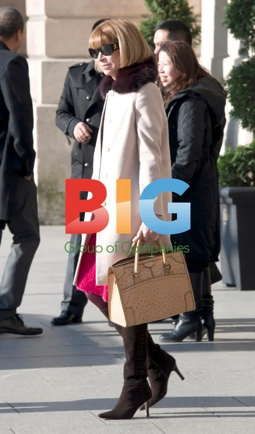 Anna Wintour Leaves Hotel in Paris