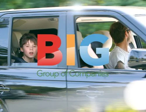 Beckhams Take Kids for Drive