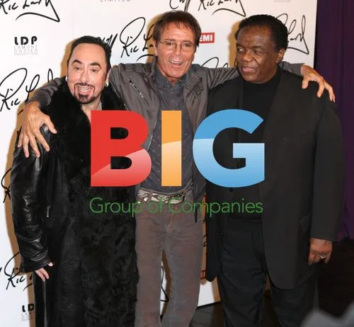 David Gest, Cliff Richard, and Lamont Dozier at Album Launch