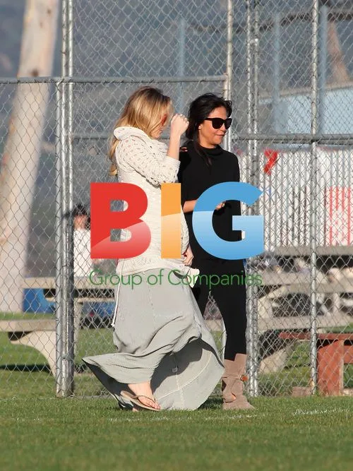 Kate Hudson and Family at Baseball Game