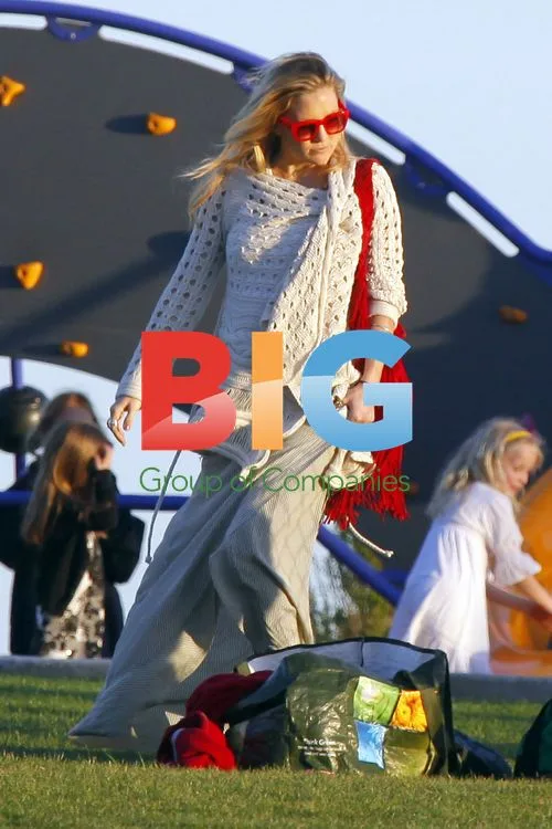 Kate Hudson at Baseball Game with Family
