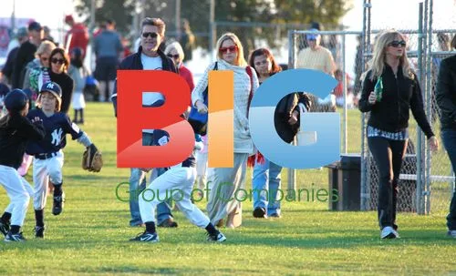 Kate Hudson at Baseball Game with Family
