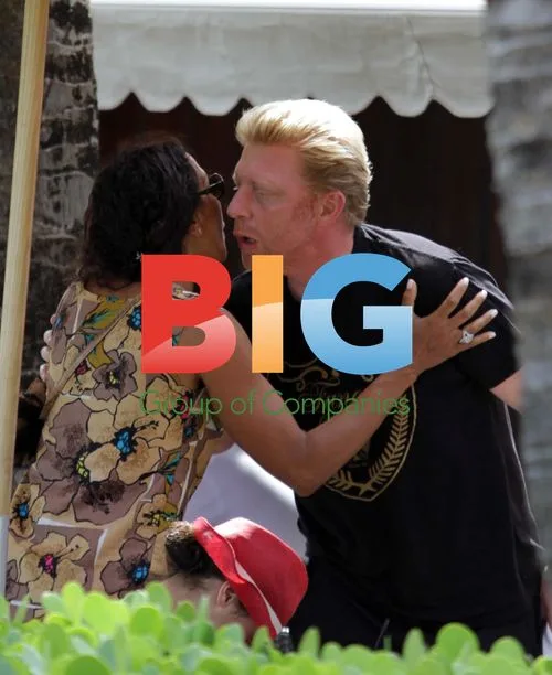 Boris Becker on Holiday with Family