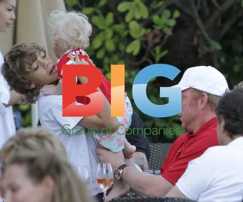 Boris Becker and Family on Miami Beach