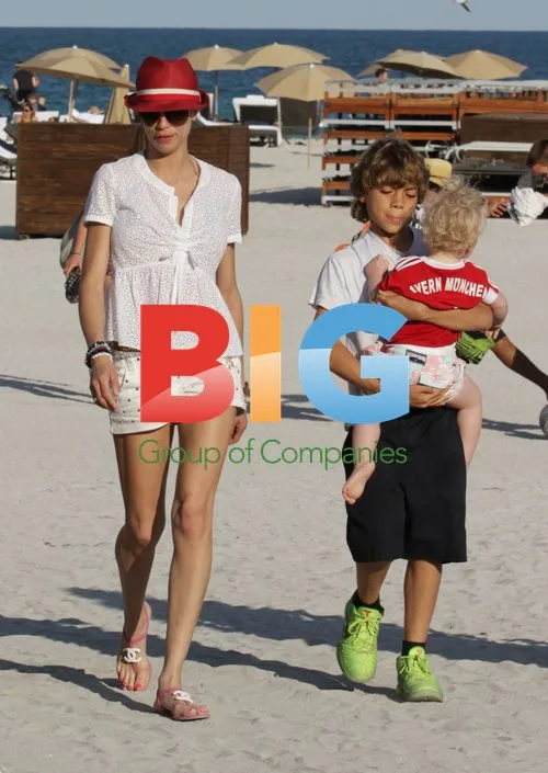 Boris Becker and Family on Miami Beach