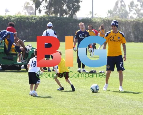 David Beckham at LA Galaxy Training