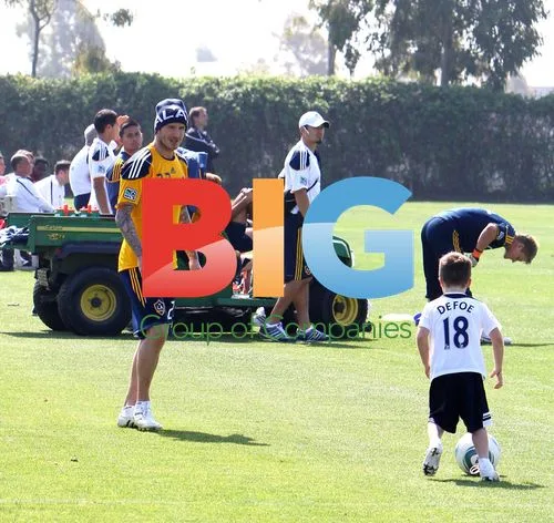 David Beckham at LA Galaxy Training