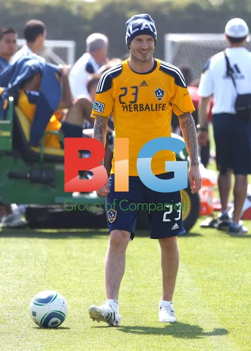 David Beckham Training with Sons