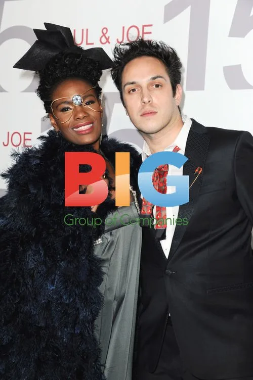Shingai Shoniwa and Dan Smith at Paul & Joe Fashion Show
