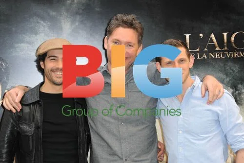 Jamie Bell, Duncan Kenworthy, Tahar Rahim and Kevin Mac Donald at The Eagle photocall