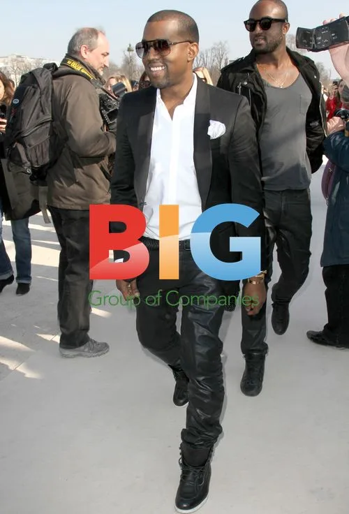 Kanye West at Valentino Fashion Show