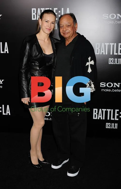 Cheech Marin and Wife at "Battle: LA" Premiere