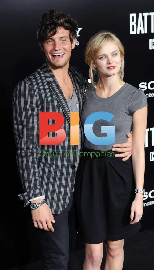 Nico Tortorella and Sara Paxton at 'Battle: Los Angeles' Premiere