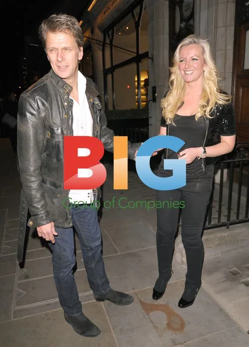 TV Presenter Andrew Castle & Michelle Mone in Mayfair