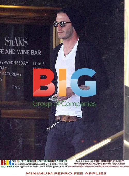 David Beckham and Brooklyn Shopping at Saks
