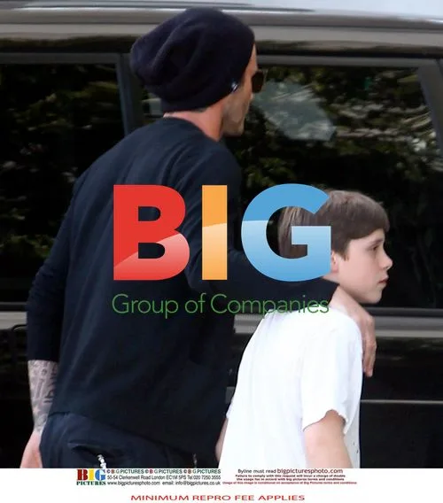 David Beckham and Brooklyn Saks Fifth Avenue Visit