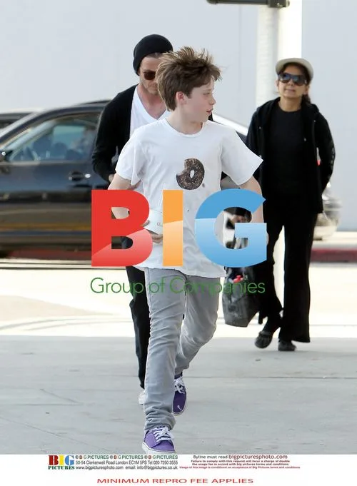 David Beckham and Brooklyn Shop at Saks