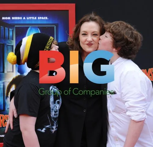 Joan Cusack and sons at 'Mars Needs Moms' premiere
