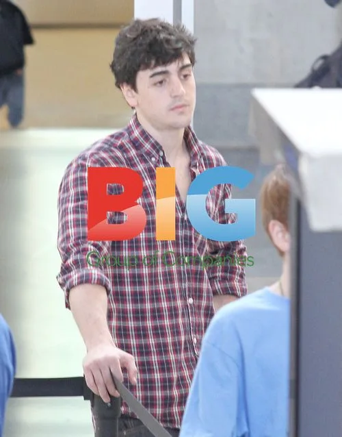 Michael Lohan Jr. and Cody at LAX